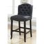 Sania Bar Height Wingback Chair Set of 2 In Antique Black and Gray