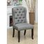 Sania Wingback Chair Set of 2 In Light Gray