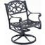 Sanibel Black Outdoor Swivel Rocking Chair 6654-53