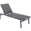 Santorini Grey Resilient Mesh Waterproof Fabric Outdoor Patio Aluminum Mesh Chaise Lounge Chair 398Grey