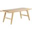 Saoirse 47 Inch Wove Rope Wood Bench In Natural