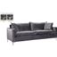 Saralue Grey Velvet Sofa