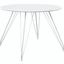 Satellite White Circular Dining Table