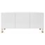 Saturn Wave Acrylic Sideboard In White