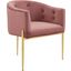 Savour Tufted Performance Velvet Accent Chair In Dusty Rose
