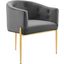Savour Tufted Performance Velvet Accent Chair In Gray