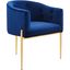 Savour Tufted Performance Velvet Accent Chair In Navy
