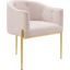 Savour Tufted Performance Velvet Accent Chair In Pink