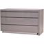Savvy High Gloss Light Gray Extension Dresser