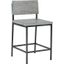 Sawyer Wood And Metal Bar Stool In Gray