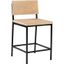 Sawyer Wood And Metal Bar Stool In Natural