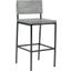 Sawyer Wood And Metal Counter Stool In Gray