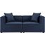 Saybrook Outdoor Patio Upholstered 2-Piece Sectional Sofa Loveseat EEI-4377-NAV
