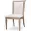 Scroll Back Heather Gray Dining Side Chair Set Of 2