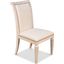 Scroll Back Whitewash White Dining Side Chair Set Of 2