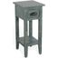 Sea Grass Chair Side Table In Green