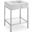 Seaglen White and Silver Bathroom Vanity Bathroom Furniture 0qb24543923