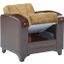 Senem Convertible Living Room Armchair In Light Brown