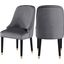 Serenity Velvet Gray Side Chair Set of 2