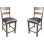 Mariposa Rustic Whiskey Ladderback Counter Chair Set of 2
