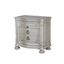 Seville Nightstand with USB and LED In Translucent Pearl