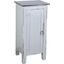Shabby Chic Cottage Antique Gray 1 Door Accent Cabinet