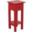Shabby Chic Cottage Antique Red Narrow Side Table
