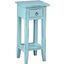 Shabby Chic Cottage Beach Blue Narrow Side Table