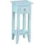 Shabby Chic Cottage Sky Blue Narrow Side Table