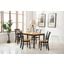 Shaker 5 Piece Dining Set In Black And Oak