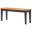 Shaker Dining Bench In Black And Oak