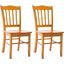 Shaker Dining Chair Set of 2 In Oak