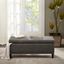 Shandra Ii Tufted Top Storage Bench In Charcoal