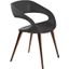 Shape Gray Dining Chair With Wood Legs