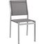 Shore Silver Gray Outdoor Patio Aluminum Side Chair
