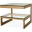 Side Table Gamma Brushed Brass Finish