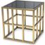 Side Table Lazare Brushed Brass Finish