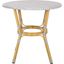 Sidford Grey and White Rattan Bistro Table