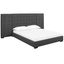 Sierra Gray Queen Upholstered Fabric Platform Bed