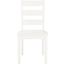 Silio Ladder Back Dining Chair in White