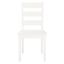 Silio Ladder Back Dining Chair Set of 2 in White