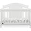 Simmons Kids Juliette 6 In 1 Convertible Crib With Toddler Rail With Greenguard Gold Certified In Bianca White