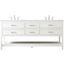 Sinclaire 72 Inch Double Bathroom Vanity In White
