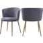 Skylar Grey Velvet Dining Chair 965Grey-C Set of 2