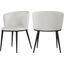 Skylar White Faux Leather Dining Chair 966White-C Set of 2