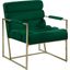 Skyrah Green Velvet Accent Chair