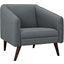 Slide Upholstered Fabric Armchair In Gray