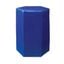 Porto Ceramic Indoor and Outdoor Small Side Table In Cobalt Blue
