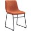 Smart Dining Chair Set of 2 In Burnt Orange