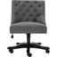 Soho Grey Tufted Velvet Swivel Desk Chair